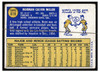 1970 Topps Baseball Norm Miller #619 VG-EX back of card