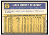 1970 Topps Baseball Tim McCarver #90 VG-EX back of card