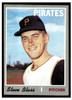 1970 Topps Baseball Steve Blass #396 VG front of card