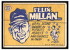 1970 Topps Baseball Felix Millan #452 All-Star Fair back of card