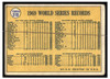 1970 Topps Baseball 1969 World Series Records #310 World Series VG back of card