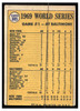 1970 Topps Baseball Don Buford #305 World Series VG back of card