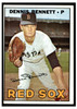 1967 Topps Baseball Dennis Bennett #206 VG front of card