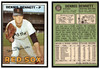 1967 Topps Baseball Dennis Bennett #206 VG front and back of card