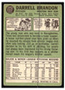 1967 Topps Baseball Darrell Brandon #117 Good back of card