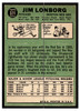 1967 Topps Baseball Jim Lonborg #371 VG-EX back of card