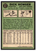 1967 Topps Baseball Dick Howser #411 Low Grade - Marks back of card