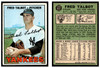 1967 Topps Baseball Fred Talbot #517 Low Grade - Creases front and back of card