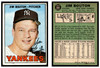 1967 Topps Baseball Jim Bouton #393 VG-EX front and back of card