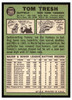 1967 Topps Baseball Tom Tresh #289 VG-EX back of card