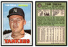 1967 Topps Baseball Tom Tresh #289 VG-EX front and back of card