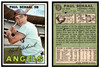 1967 Topps Baseball Paul Schaal #58 Bat Natural Above Name VG front and back of card