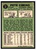 1967 Topps Baseball Pete Cimino #34 VG-EX back of card