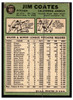 1967 Topps Baseball Jim Coates #401 VG back of card