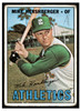 1967 Topps Baseball Mike Hershberger #323 Low Grade - Marks front of card