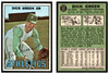 1967 Topps Baseball Dick Green #54 VG front and back of card