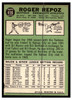 1967 Topps Baseball Roger Repoz #416 Outfield VG back of card