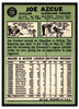 1967 Topps Baseball Joe Azcue #336 VG back of card