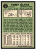 1967 Topps Baseball Tony Oliva #50 HOF VG-EX back of card