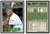 1967 Topps Baseball Cesar Tovar #317 VG-EX front and back of card