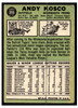 1967 Topps Baseball Andy Kosco #366 VG-EX back of card