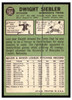 1967 Topps Baseball Dwight Siebler #164 VG back of card