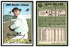 1967 Topps Baseball John Miller #141 VG-EX front and back of card