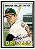 1967 Topps Baseball Woodie Held #251 VG front of card