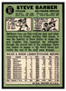 1967 Topps Baseball Steve Barber #82 VG back of card