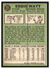 1967 Topps Baseball Eddie Watt #271 VG back of card