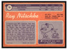1970 Topps Ray Nitschke #55 Low Grade - Creases back of card
