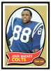 1970 Topps John Mackey #62 Low Grade - Creases front of card