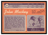 1970 Topps John Mackey #62 Low Grade - Creases back of card
