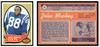 1970 Topps John Mackey #62 Low Grade - Creases front and back of card