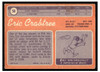 1970 Topps Eric Crabtree #58 Good back of card