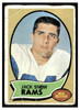 1970 Topps Jack Snow #44 Low Grade - Creases front of card