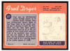 1970 Topps Fred Dryer #247 Low Grade - Creases back of card
