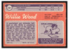 1970 Topps Willie Wood #261 Low Grade - Creases back of card