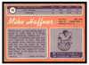 1970 Topps Mike Haffner #14 Low Grade - Marks — Example A back of card