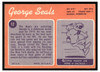 1970 Topps George Seals #12 VG-EX back of card