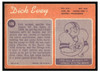 1970 Topps Dick Evey #106 VG — Example A back of card