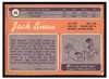 1970 Topps Jack Snow #44 Low Grade - Marks back of card