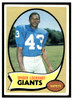 1970 Topps Spider Lockhart #17 Low Grade - Marks front of card