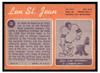 1970 Topps Len St. Jean #33 VG back of card