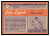 1970 Topps Jim Lynch #51 Low Grade - Marks back of card
