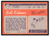 1970 Topps Bill Kilmer #166 VG-EX back of card