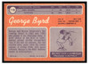 1970 Topps George Byrd #119 Low Grade - Marks back of card