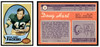 1970 Topps Football Doug Hart #2 Good front and back of card