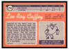 1970 Topps Football Lee Roy Caffey #236 Good back of card