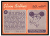 1970 Topps Football Elvin Bethea #43 Good — Example A back of card
